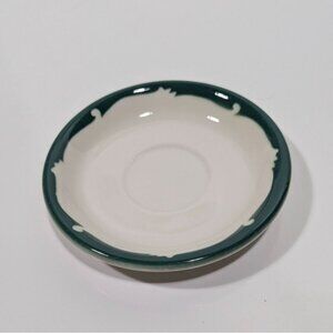 Syracuse China Wintergreen Saucer White Green Vintage USA